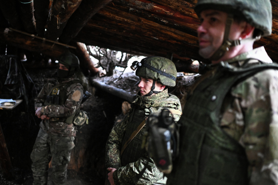 Военнослужащие ВС РФ в зоне СВО на Северском направлении