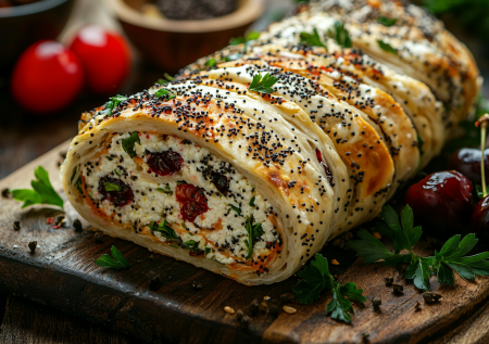 Три начинки и простой лаваш — трачу 15 минут и на столе рулет уровня духовой выпечки