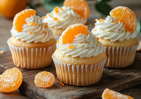 Мандариновые кексы на рисовой муке — это не десерт, а кусочек солнца: идеально в хмурый день