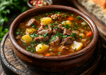 Наваристый берх с томленым мясом и картошкой — этот ингушский суп стал хитом в нашей семье
