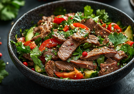 Салат хе вместо карпаччо: тонкая говядина в остром маринаде по-корейски — король любого застолья в нашем доме