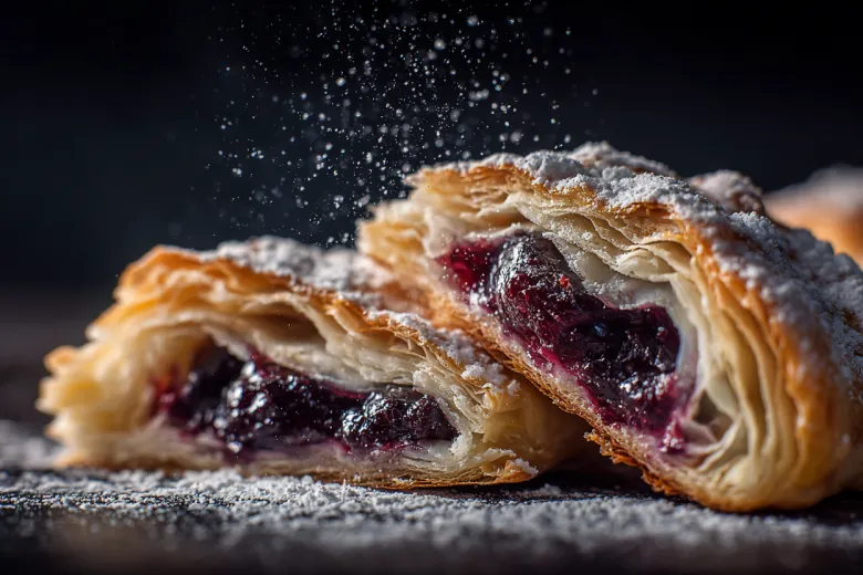 Секрет воздушных пирожков — смородиновая начинка и слоеное тесто