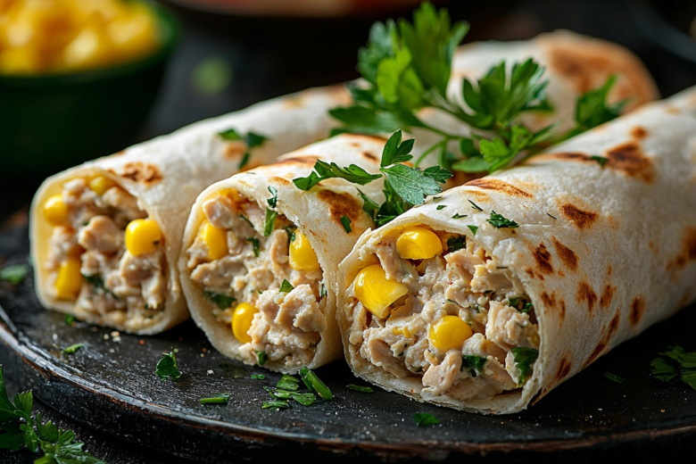 Заворачиваю в лаваш тунец и яйца — идеальная закуска для поездки