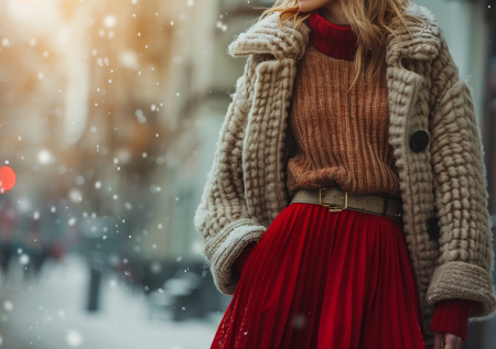 Стилист дала советы, как правильно носить юбки в холодное время года