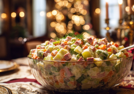 Стало известно, сколько стоит приготовить новогодний оливье на четверых