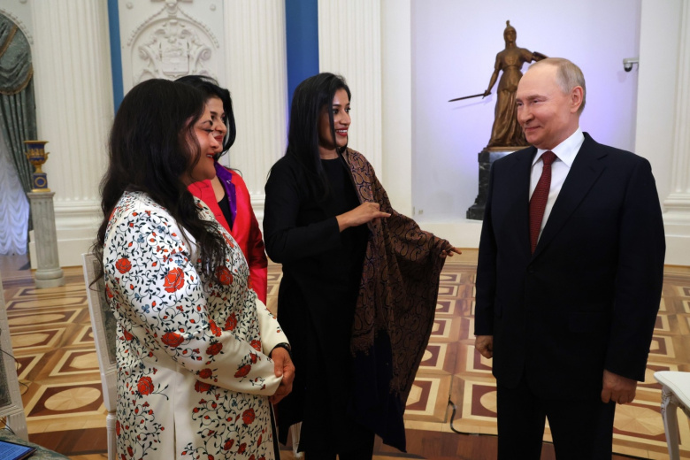 Владимир Путин и индийские журналисты