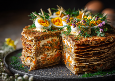 Печеночный торт «Король закусок» — изысканно, легко и безумно вкусно