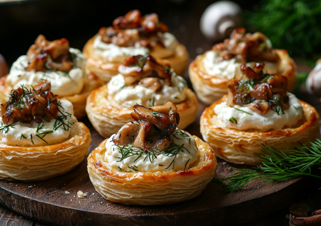 Вкуснее тарталеток и канапе! Мои волованы с курицей и грибами — изысканнее любой икры! Идеально к шампанскому