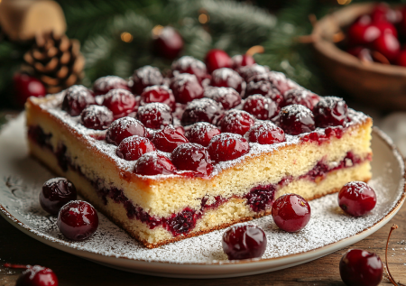 Много вишни, мало теста: пирог из замороженных ягод, который сражает наповал своей сочностью