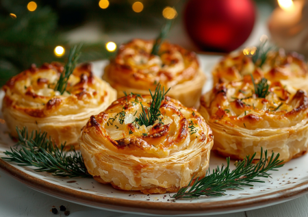 Открытые мини-слойки с курицей и сыром: простой рецепт подходит и для праздников, и для уютного перекуса