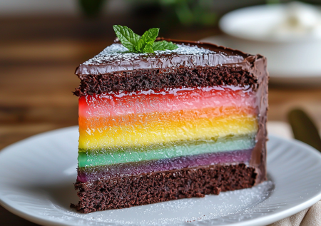 Медовик, гудбай. Пеку торт «Битое стекло»: яркая радуга между шоколадными слоями. Красочно и вкусно