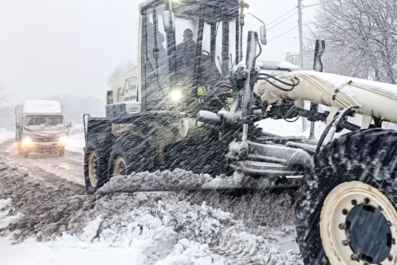 Снегопад в Камчатском крае