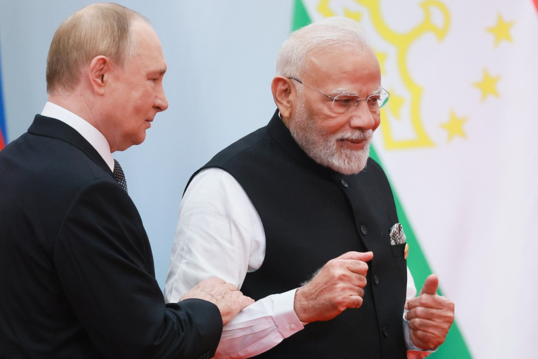 Владимир Путин и Нарендра Моди