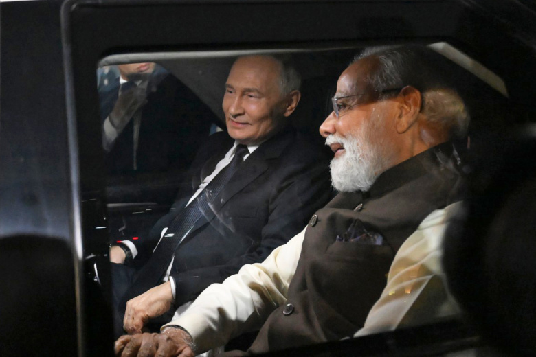 Президент РФ Владимир Путин и премьер-министр Индии Нарендра Моди