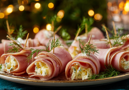 На Новый год за 5 минут: рулетики из ветчины — разлетаются первыми