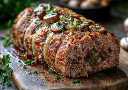 Буду готовить на Новый год за 15 минут: вкуснейший мясной батон с грибами — он займет почетное место на праздничном столе