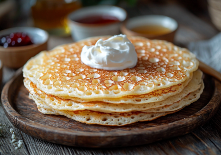 На молоке прошлый век! Заменяю на квас — хрустящие и с дырочками. Самые вкусные блинчики на завтрак за 10 минут