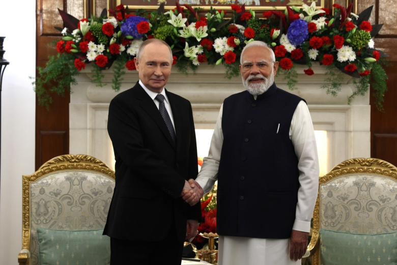 Владимир Путин и Нарендра Моди