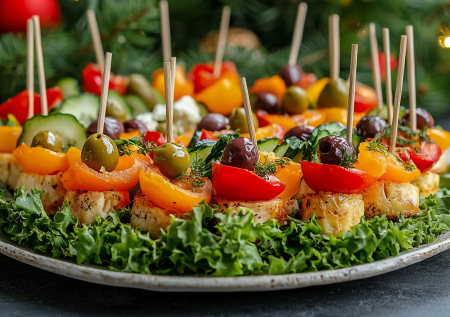 Вместо греческого салата готовлю по его мотивам канапе на Новый год: съедается на ура