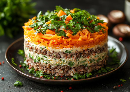 Вместо «Мимозы» готовлю «Лисью шубку»: достойная и яркая альтернатива классическому салату