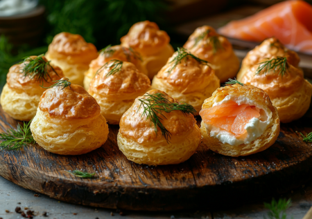 От бутербродов с икрой отказалась! Готовлю бриоши с красной рыбой и укропным кремом — изысканно и просто