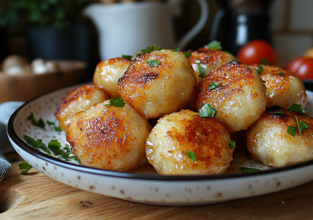 Больше никаких зраз и голубцов! Леплю сырные кнедлики с шампиньонами — простые ингредиенты и 2 минуты на жарку