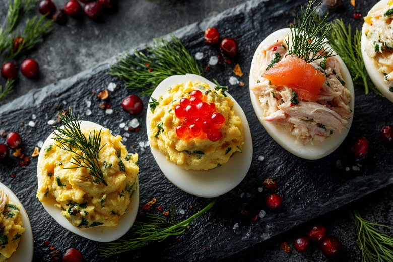 Фарширую яйца на Новый год: 3 простые начинки за 20 минут!