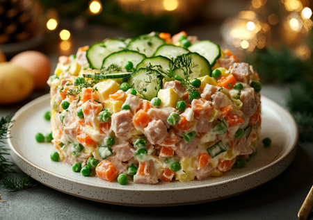 Надоел старый? Готовим «Новый русский оливье» — невероятная версия с бужениной и 5 изюминками