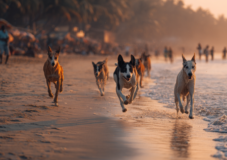 Бездомная собака укусила россиянку на пляже