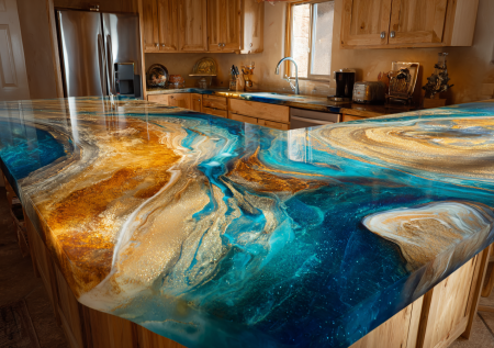 Эпоксидная смола: делаем рукоятки для ножей и столешницы своими руками