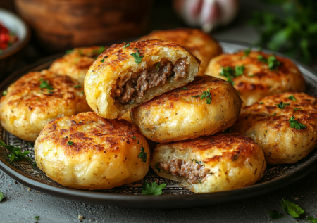 Беру картошку и фарш — делаю чудо: зразы с хрустящей корочкой и сочной начинкой. Сытнее любых котлет