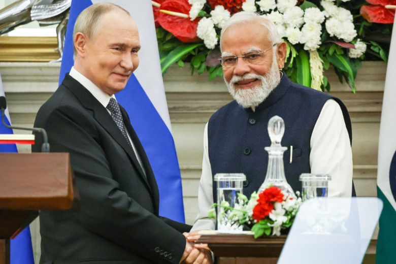 Владимир Путин и Нарендра Моди