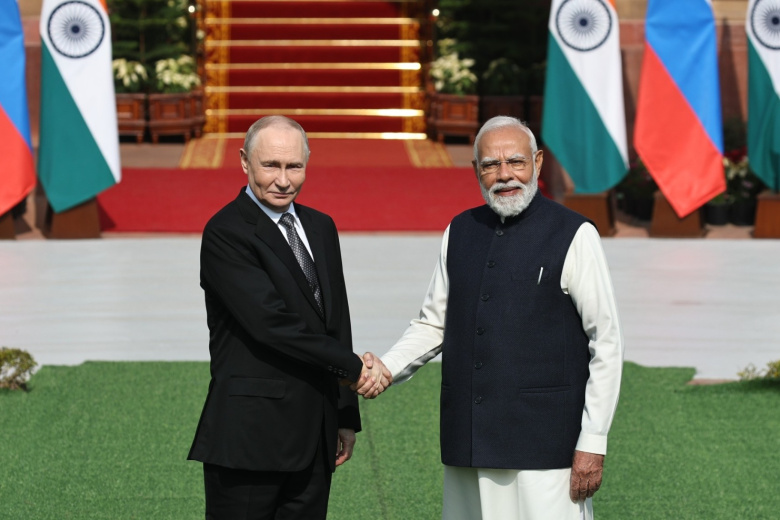 Владимир Путин и Нарендра Моди