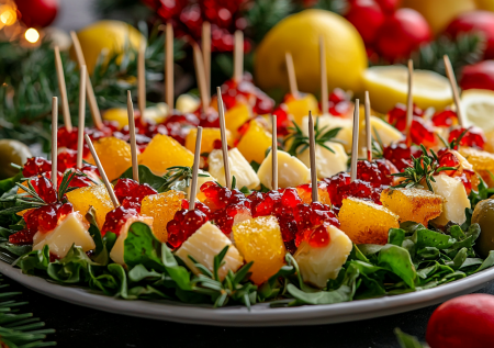 Это сочетание идеально для закуски: канапе с мармеладом, сыром и лимоном — изумительный вкус