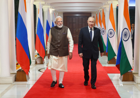 В Индии устроили торжество по случаю визита Путина