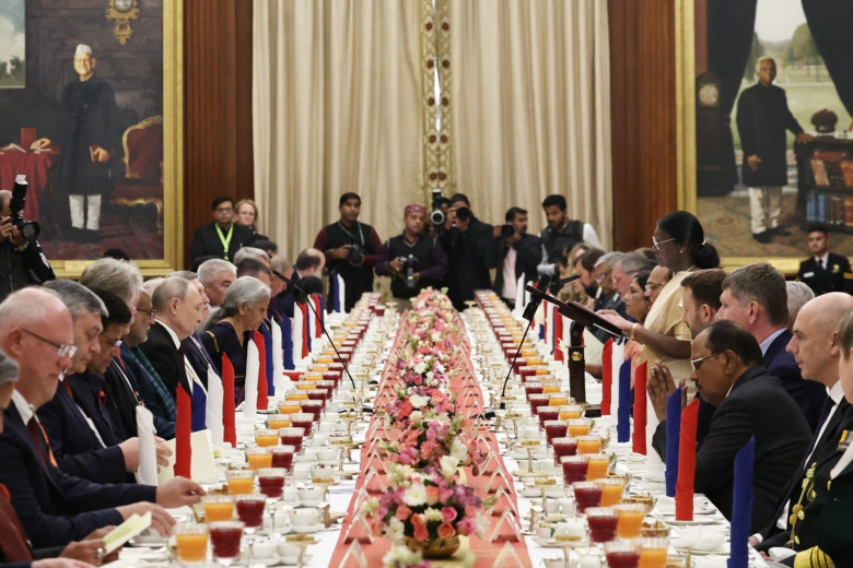 Государственный приём от имени Президента Республики Индии в честь Президента Российской Федерации