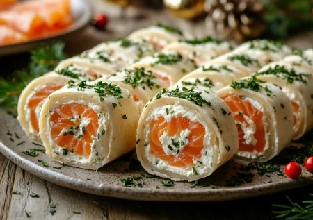 Готовлю на праздничный стол за 10 минут: закусочный рулет из 3 ингредиентов