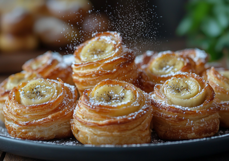 Целый противень выпечки из пачки теста и бананов: 2 ингредиента, а накормить можно всю семью