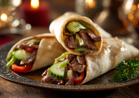 Новогоднее угощение с говяжьей печенью: простой рецепт рулета из лаваша