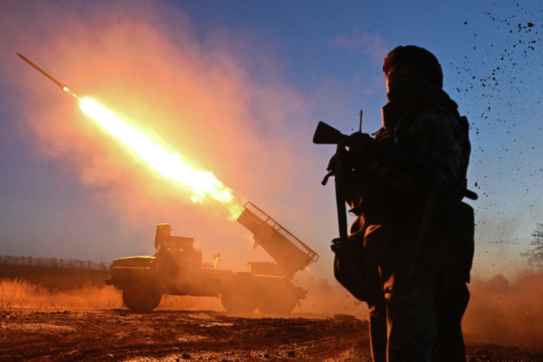 Боевая работа РСЗО «Град» в зоне СВО