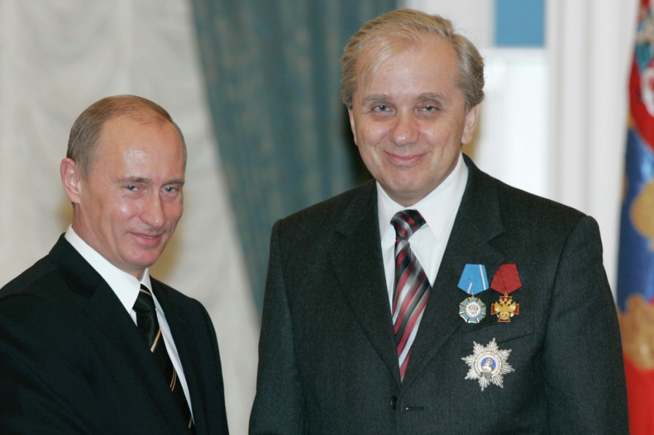 Владимир Путин и Евгений Стеблов