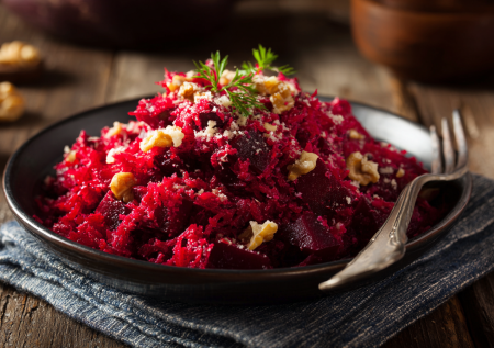 Простой, но крутой козырь: салат из свеклы — не забываем чеснок