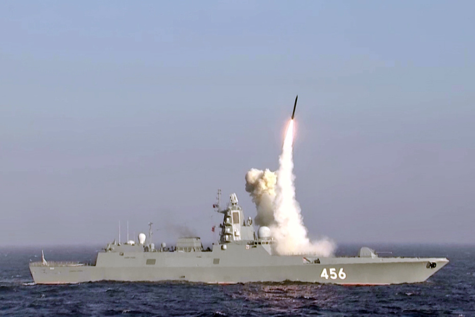 Пуск крылатой ракеты «Калибр»