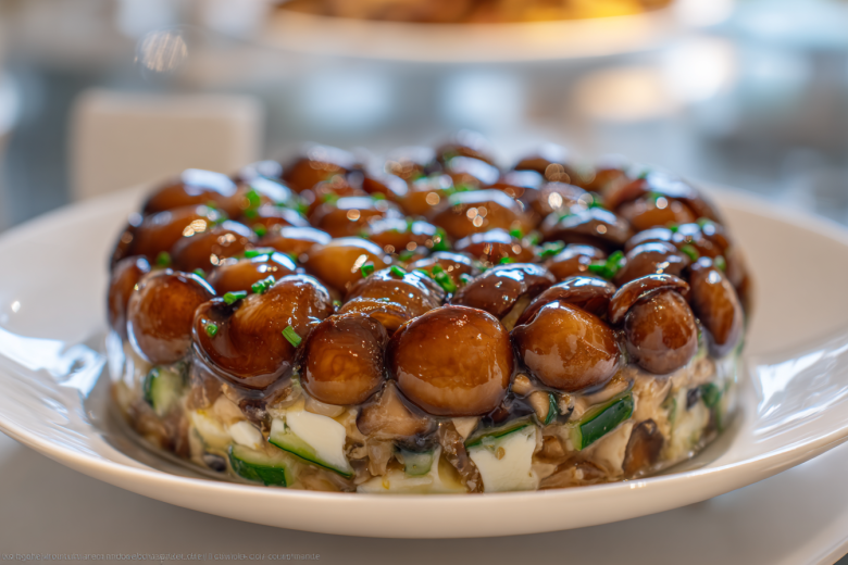 Салат «Лесная поляна» с грибочками и курицей