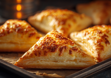 Беру готовое тесто и пачку творога: ем треугольники через 20 минут