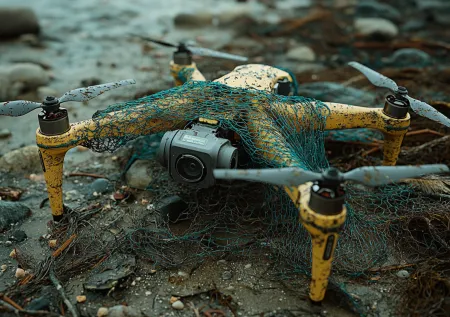 Рыбацкая леска спасла беженца от БПЛА