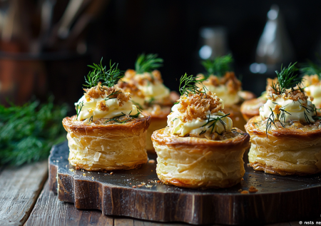 Тарталетки уже не тренд. Мой мастхэв — гнезда из слоеного теста со шпротами и сливочным кремом