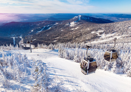 Российский горнолыжный курорт утопает в снегу