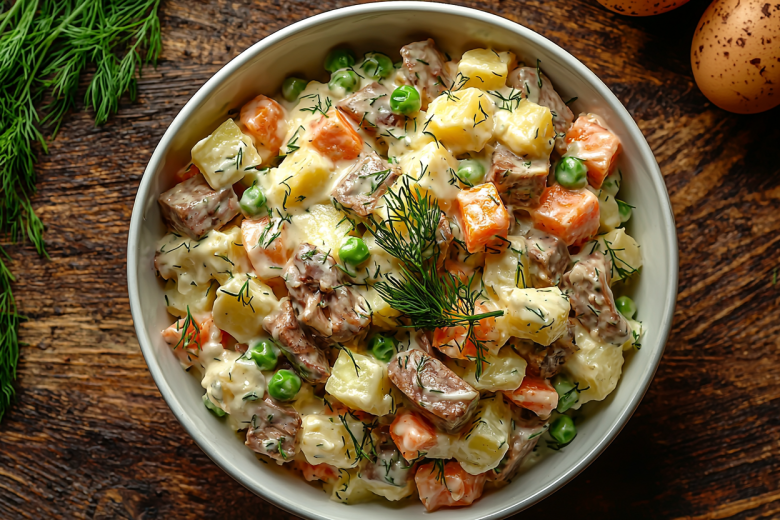 Тот самый салат оливье с секретным ингредиентом: запомните нашу тайну