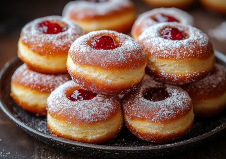 Сырники больше не делаю. Жарю во фритюре пончики с вареньем — польские пąчки. Пушистое счастье к кофе